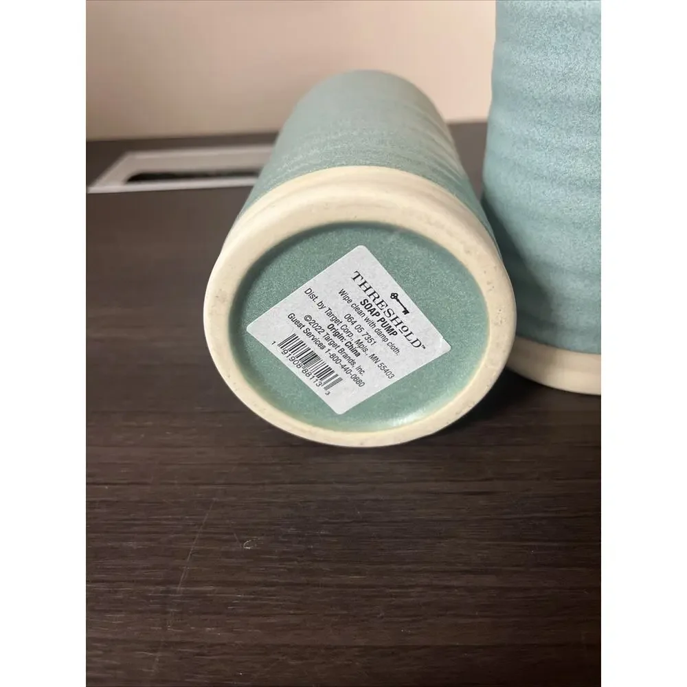 (1) Threshold Ceramic Lotion/Soap Pump/Containers.